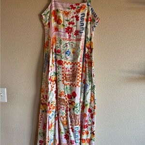 Pink Lily Colorful Patchwork Maxi Dress